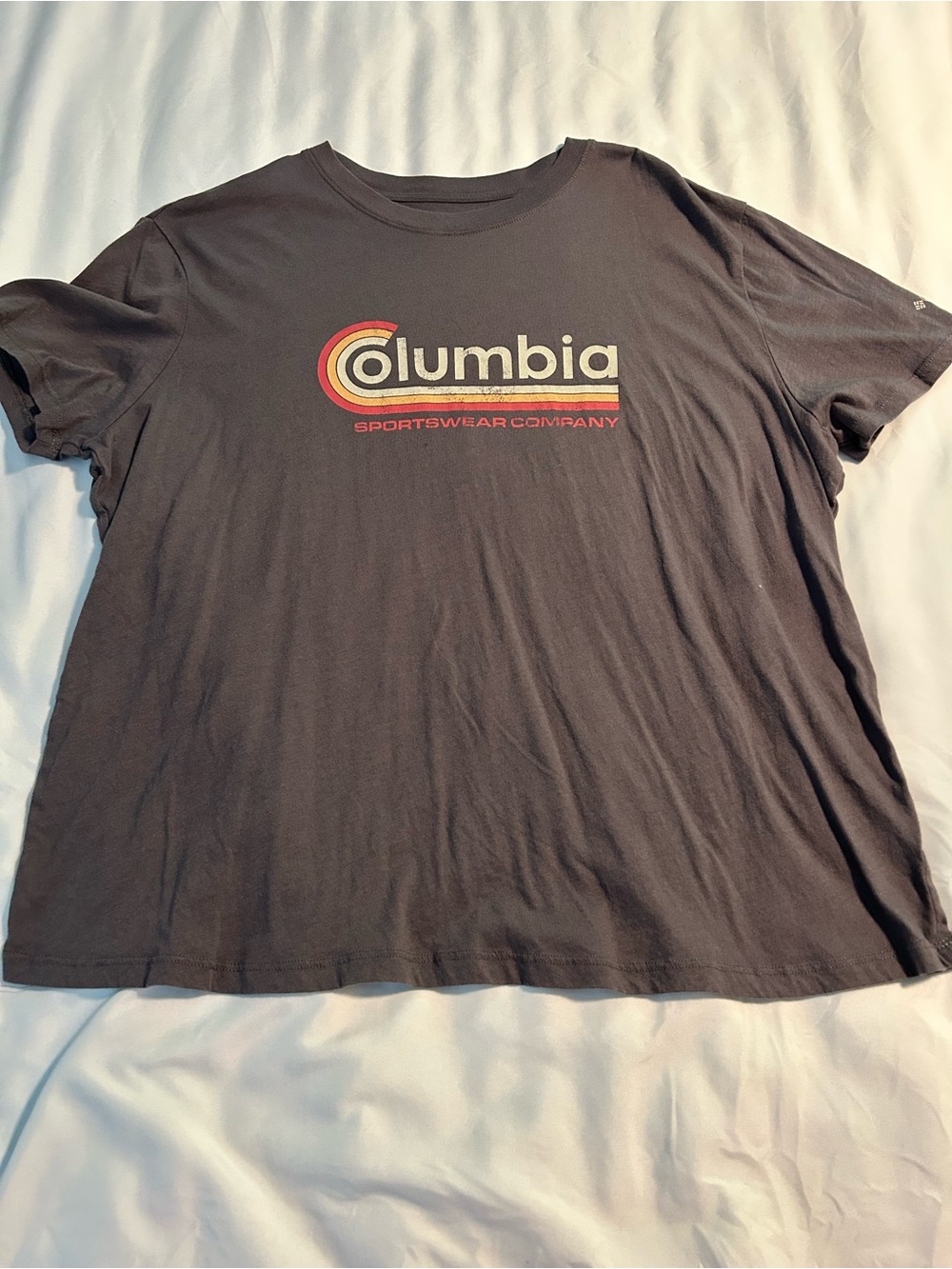 Columbia Brown Graphic Tee with Cream Print